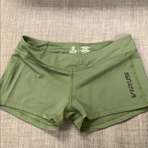 Virus Army Green Shorts